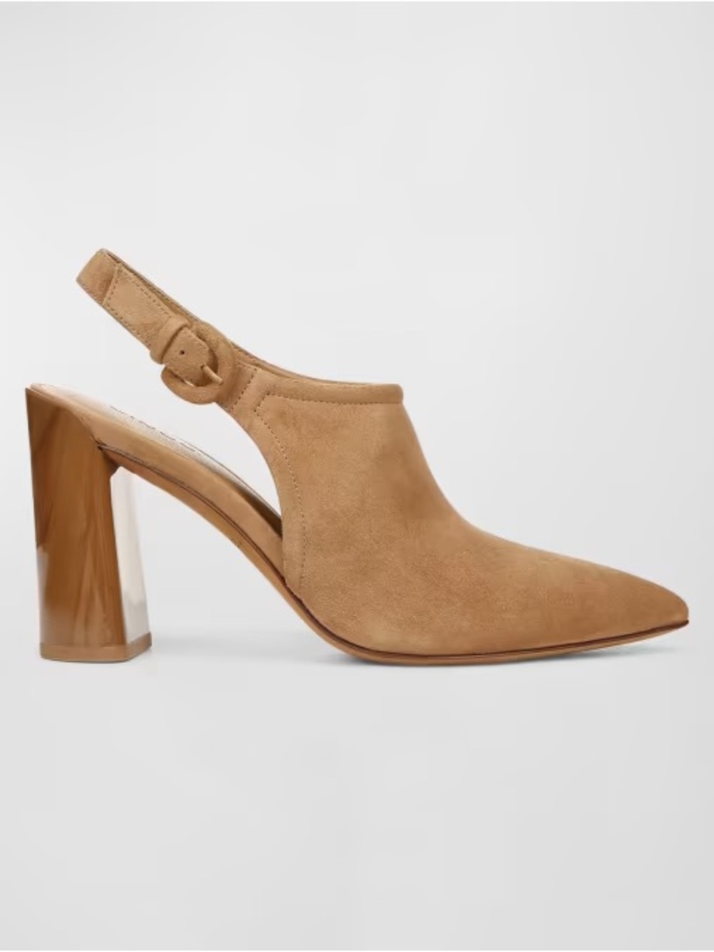 Vince Pyra Suede Slingback Mule Pumps